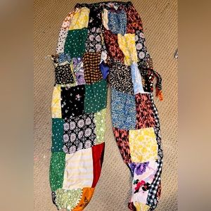 patchwork pants